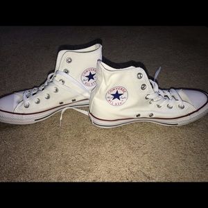 White Hightop Converse